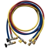 REFCO Refco CCL-60-A 5/16" x 1/4" hűtőközeg-ellátó tömlőkészlet, 3 darabos, szabályozószelepekkel 38410